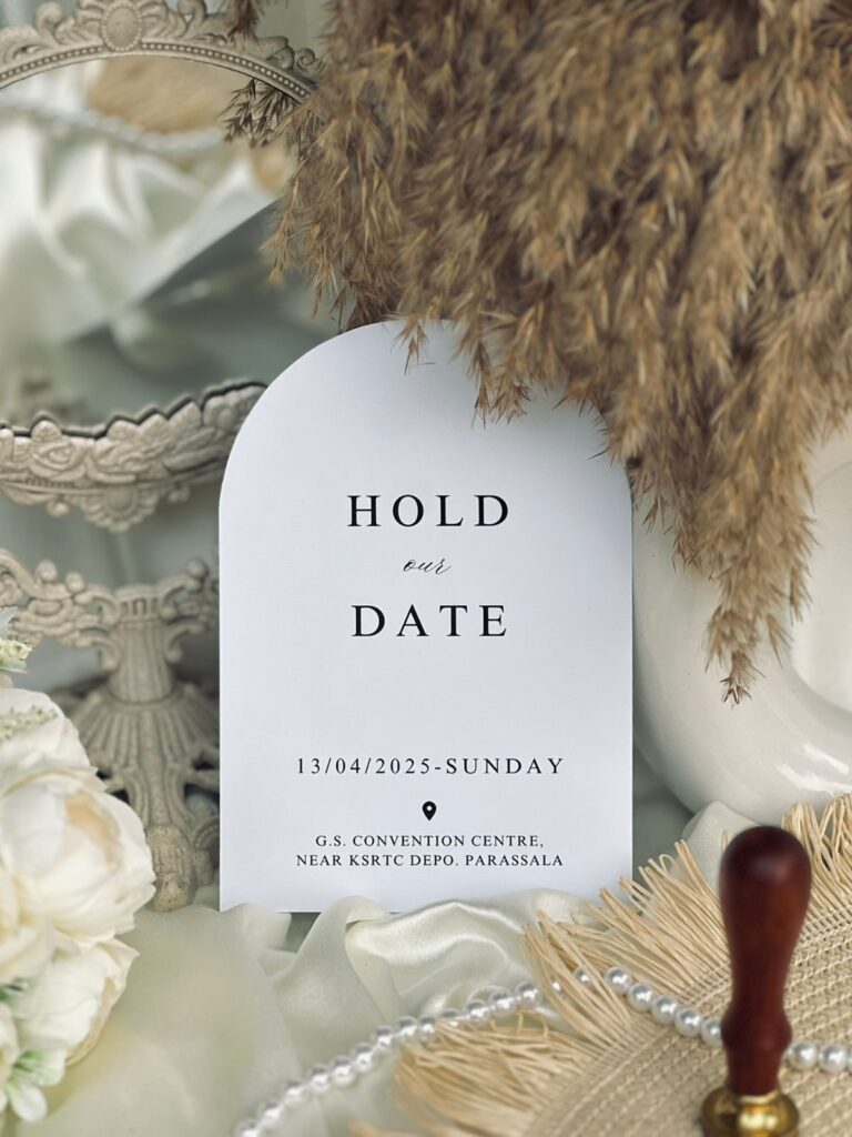 aesthetic save the date